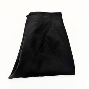 Zara High Rise Pleated Black Dress Slack Cropped Pants Straight Leg Size L